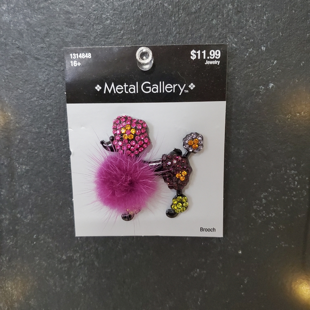 •Brand New• Poodle Brooch